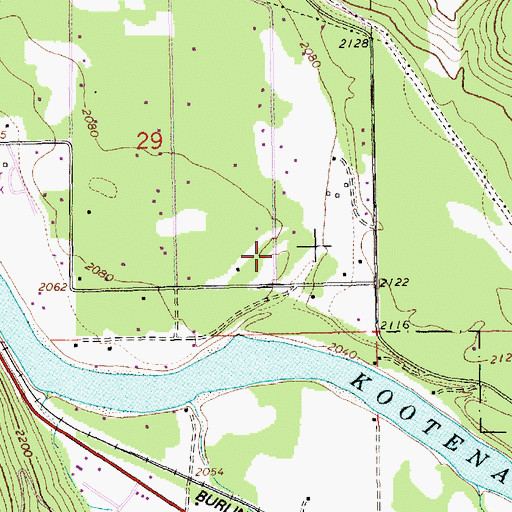 Topographic Map of 31N31W29DDB___ Well, MT