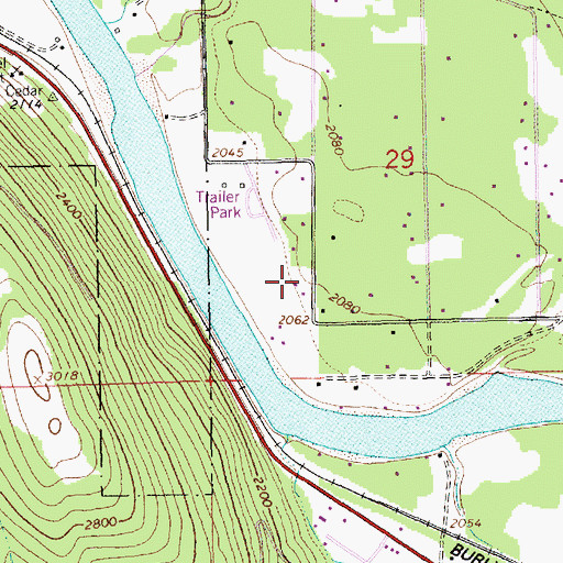 Topographic Map of 31N31W29CCA___ Well, MT