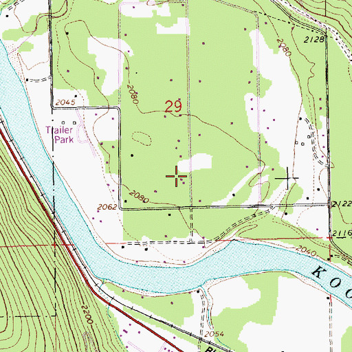 Topographic Map of 31N31W29DBC___ Well, MT