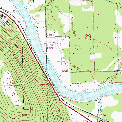 Topographic Map of 31N31W29CBD_04 Well, MT