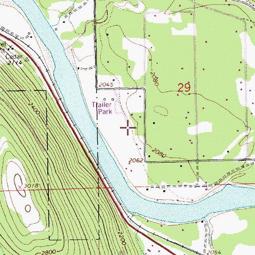 Topographic Map of 31N31W29CBD_02 Well, MT