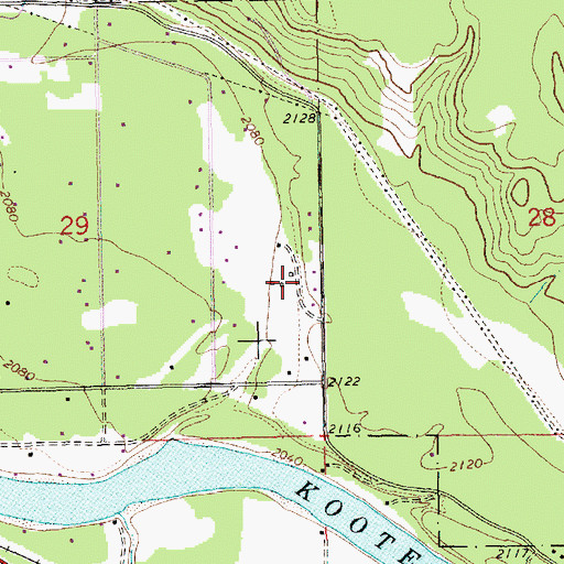 Topographic Map of 31N31W29DAD___ Well, MT