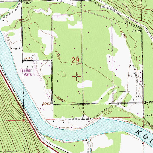 Topographic Map of 31N31W29DBB___ Well, MT