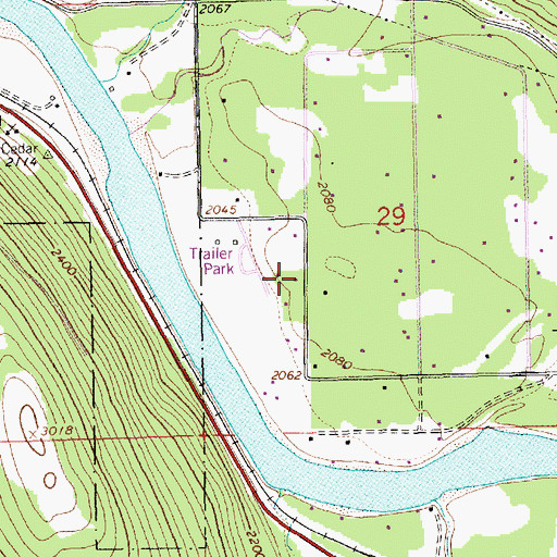 Topographic Map of 31N31W29CBD___ Well, MT