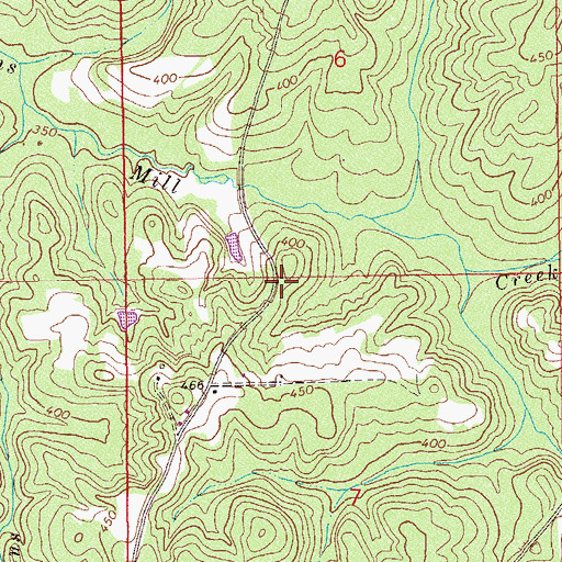 Topographic Map of Livingston Cemetery, AL