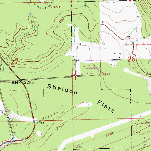 Topographic Map of 31N31W26CBB_02 Well, MT