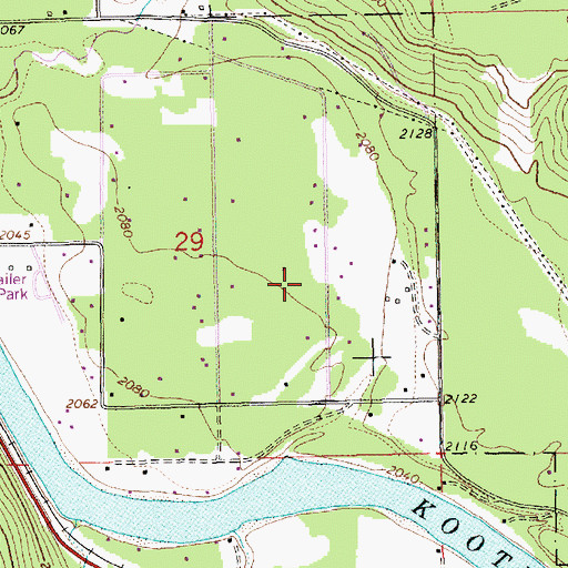 Topographic Map of 31N31W29DBA___ Well, MT