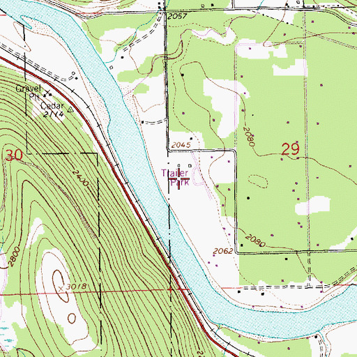 Topographic Map of 31N31W29CBB___ Well, MT