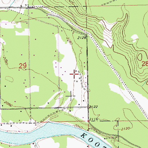 Topographic Map of 31N31W29DAA___ Well, MT