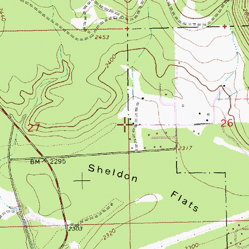Topographic Map of 31N31W26BCC___ Well, MT