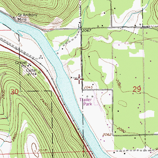 Topographic Map of 31N31W29BCC___ Well, MT