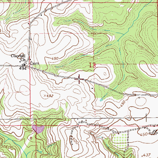 Topographic Map of Militant Pillar Ground of Truth Church, AL