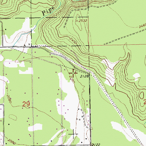 Topographic Map of 31N31W29AAD___ Well, MT