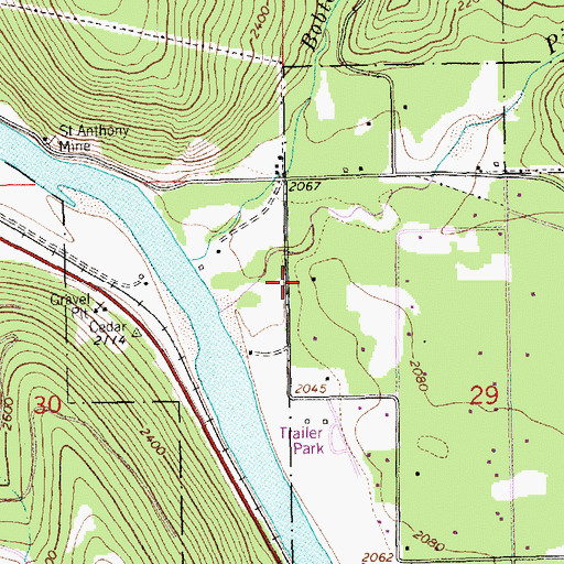 Topographic Map of 31N31W29BBC___ Well, MT