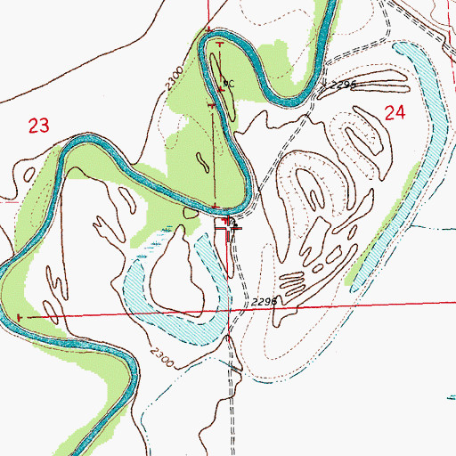 Topographic Map of 31N25E24CCB_01 Well, MT