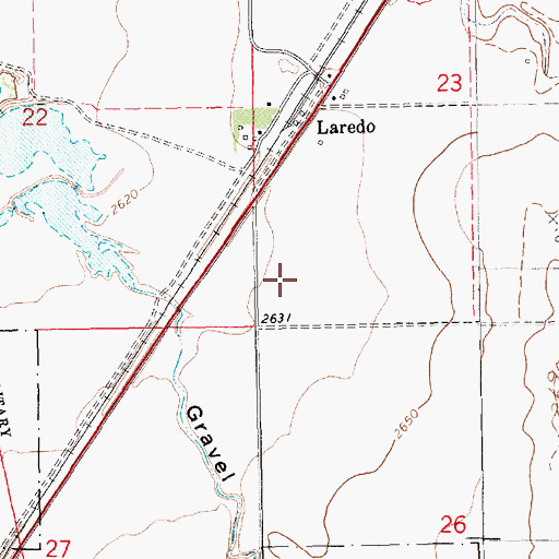 Topographic Map of 31N14E23CC__01 Well, MT