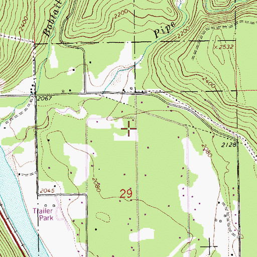 Topographic Map of 31N31W29ABC___ Well, MT