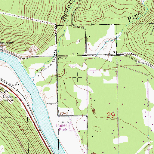 Topographic Map of 31N31W29BBD___ Well, MT