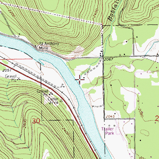 Topographic Map of 31N31W30AAC___ Well, MT