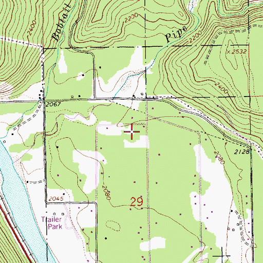 Topographic Map of 31N31W29BAD___ Well, MT