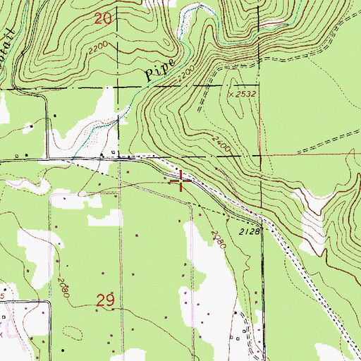Topographic Map of 31N31W29AAB_01 Well, MT