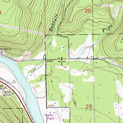 Topographic Map of 31N31W29BBA___ Well, MT