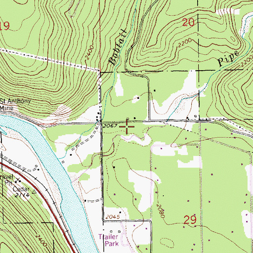Topographic Map of 31N31W29BBA_02 Well, MT