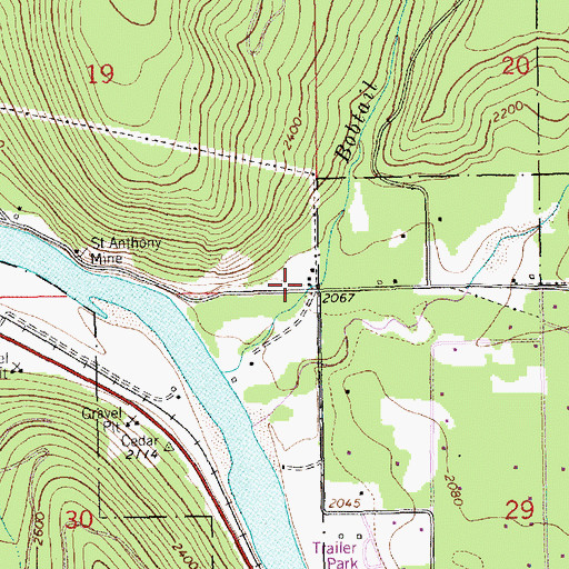 Topographic Map of 31N31W19DDD___ Well, MT