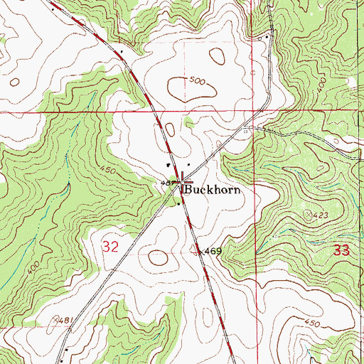 Topographic Map of Old Dothan Cemetery, AL