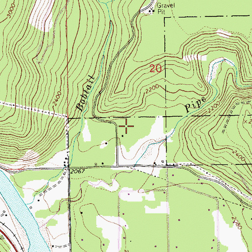 Topographic Map of 31N31W20CDB___ Well, MT
