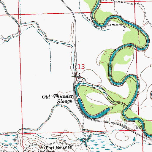 Topographic Map of 31N24E13CAA_01 Well, MT