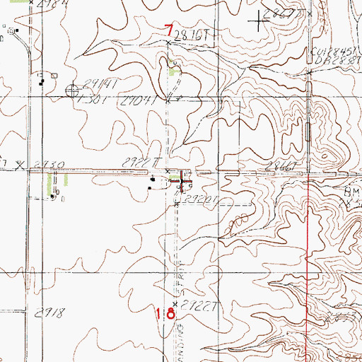 Topographic Map of 31N45E18ABBA01 Well, MT