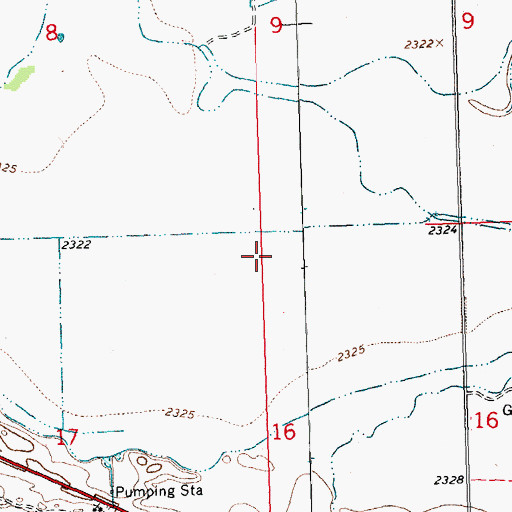 Topographic Map of 31N24E16BBB_01 Well, MT