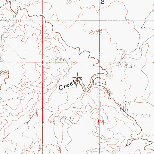 Topographic Map of 31N49E11BACB01 Well, MT