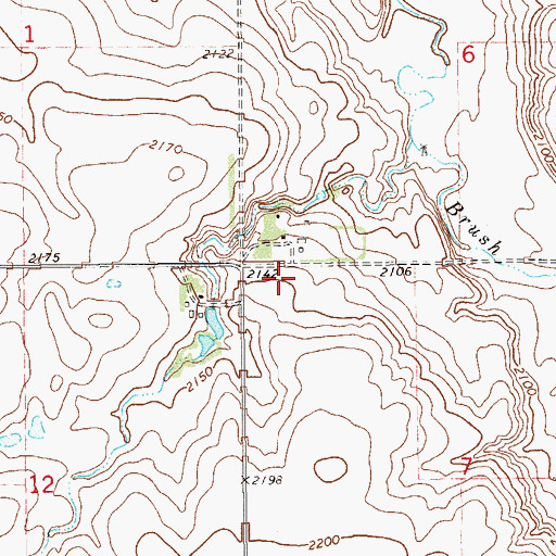 Topographic Map of 31N59E06CCCA01 Well, MT