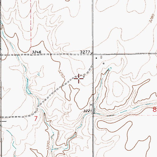 Topographic Map of 31N08E07ADC_01 Well, MT