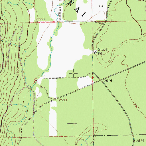 Topographic Map of 31N31W08ADCD01 Well, MT