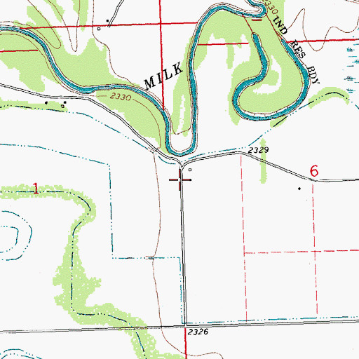 Topographic Map of 31N24E06BCC_01 Well, MT