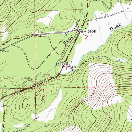 Topographic Map of 31N31W02CDB___ Well, MT