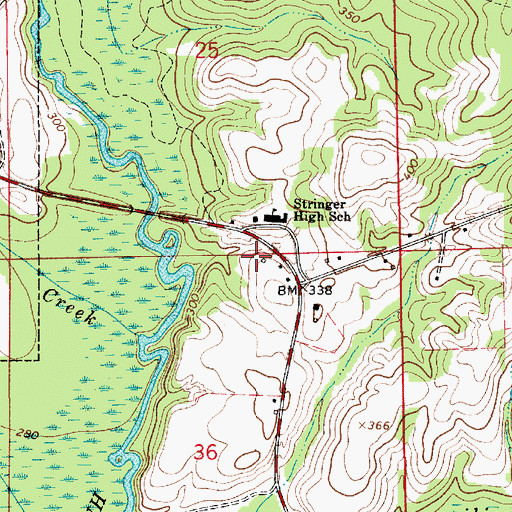 Topographic Map of Smilie Cemetery, AL