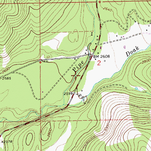 Topographic Map of 31N31W02CAB___ Well, MT