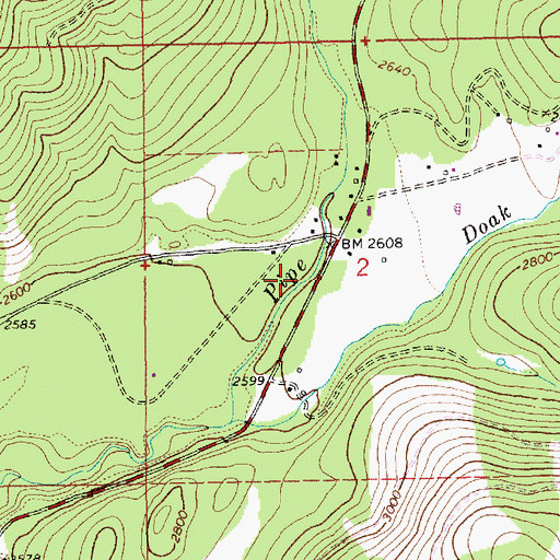 Topographic Map of 31N31W02CAB03_ Well, MT
