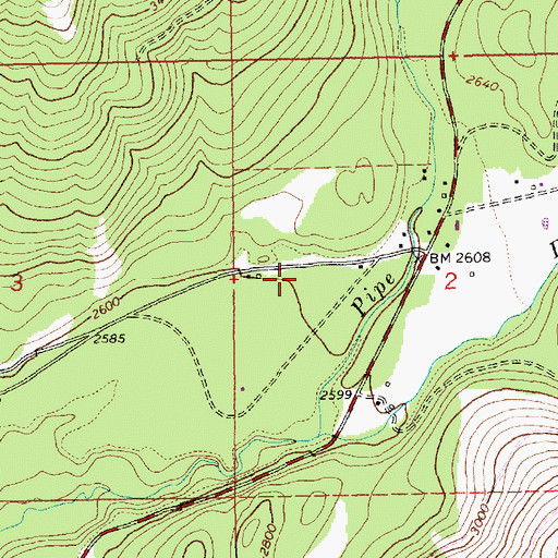 Topographic Map of 31N31W02CBB___ Well, MT