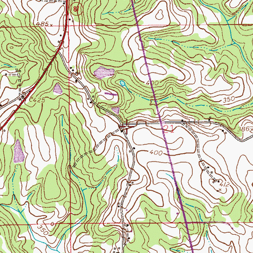 Topographic Map of Spring Hill Church, AL
