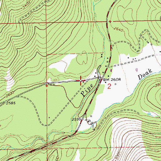 Topographic Map of 31N31W02BDC___ Well, MT