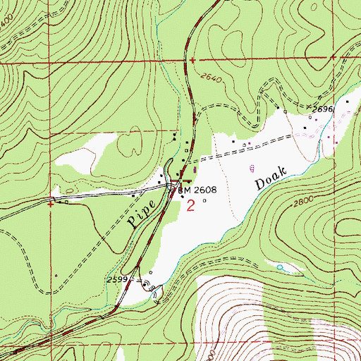 Topographic Map of 31N31W02ACC___ Well, MT
