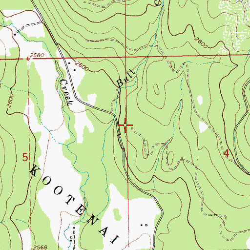 Topographic Map of 31N31W04BCB___ Well, MT