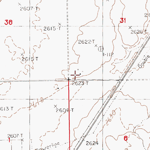Topographic Map of 32N15E31CC__01 Well, MT