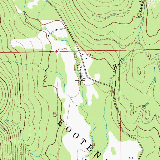 Topographic Map of 31N31W05ABD01_ Well, MT