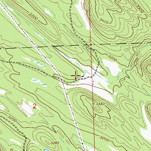 Topographic Map of 31N23W02ADAB01 Well, MT